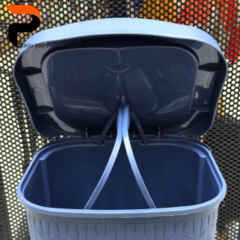 سطل پدالی 4 گوش 18 لیتری بزرگ بامبو لیمون - Image 9