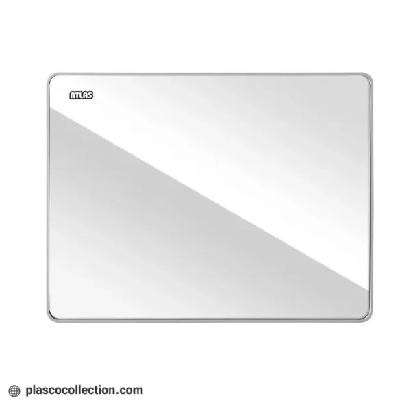 آینه تارا مستطیل آلومینیوم سفید بزرگ اطلس