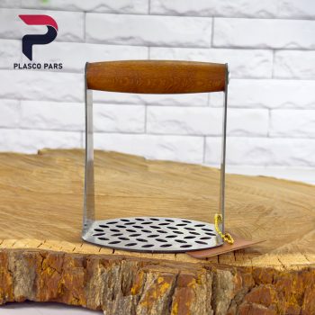 پوره کن استیل دسته کوتاه چوبی بدیس