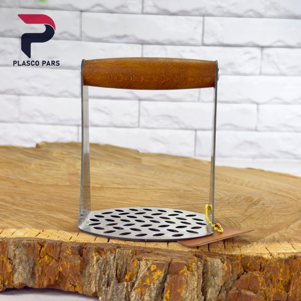 پوره کن استیل دسته کوتاه چوبی بدیس