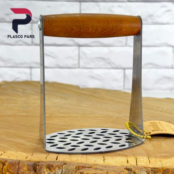 پوره کن استیل دسته کوتاه چوبی بدیس - Image 2