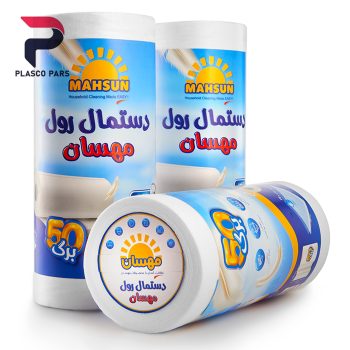 دستمال رولی تنظیف سفید پاراکس مهسان