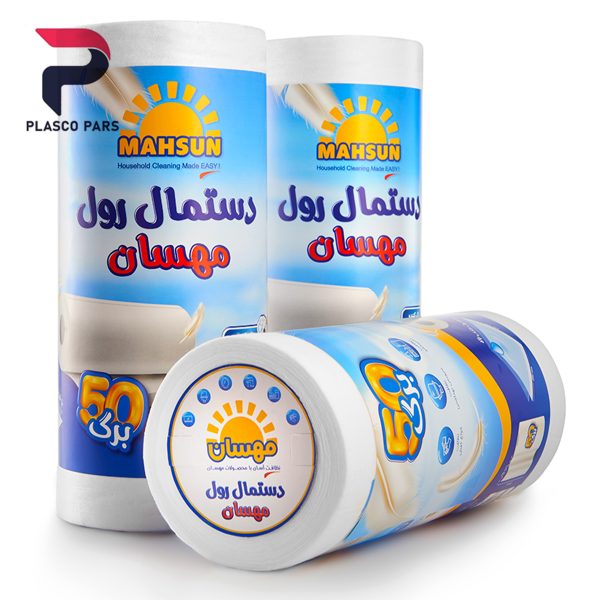 دستمال رولی تنظیف سفید پاراکس مهسان