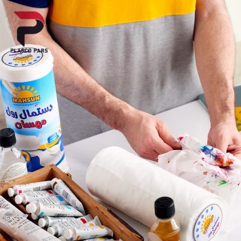 دستمال رولی تنظیف سفید پاراکس مهسان - Image 9