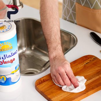 دستمال رولی تنظیف سفید پاراکس مهسان - Image 3