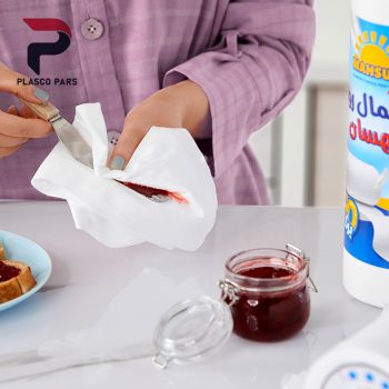 دستمال رولی تنظیف سفید پاراکس مهسان - Image 4