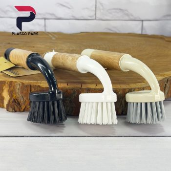 برس سینک گرد دسته چوبی دومان - Image 5