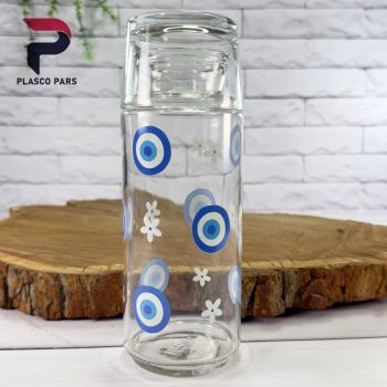 بطری و لیوان 800 میل چاپدار لیمون - Image 2