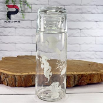 بطری و لیوان 800 میل چاپدار لیمون - Image 4