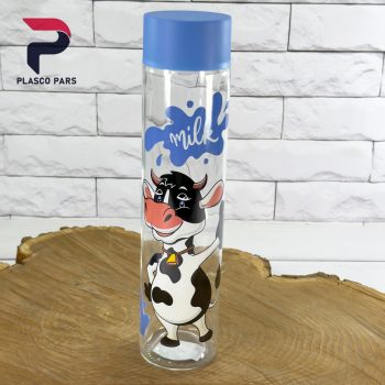 بطری آب استوانه بزرگ چاپدار لیمون - Image 2