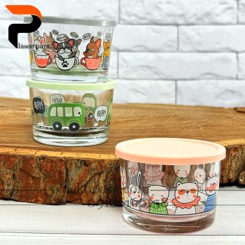 ست 3 عددی ظرف شیشه ای 190 لیمون - Image 3