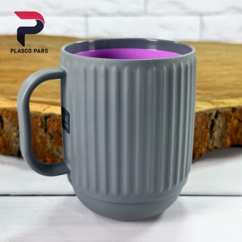 لیوان دو رنگ هاشوردار 1 زیبا