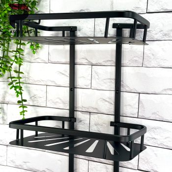 جاشامپویی مستطیل 3 طبقه سینی دار مشکی - Image 3