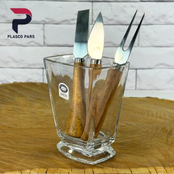 جا کاردی ایستاده شیشه ای لیمون - Image 2