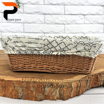 سبد بافت بهار پارچه دار زیبا - Image 3