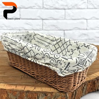 سبد بافت بهار پارچه دار زیبا - Image 4