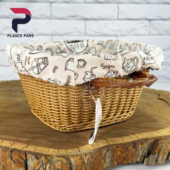 سبد بافت چاواش پارچه دار 2زیبا - Image 2