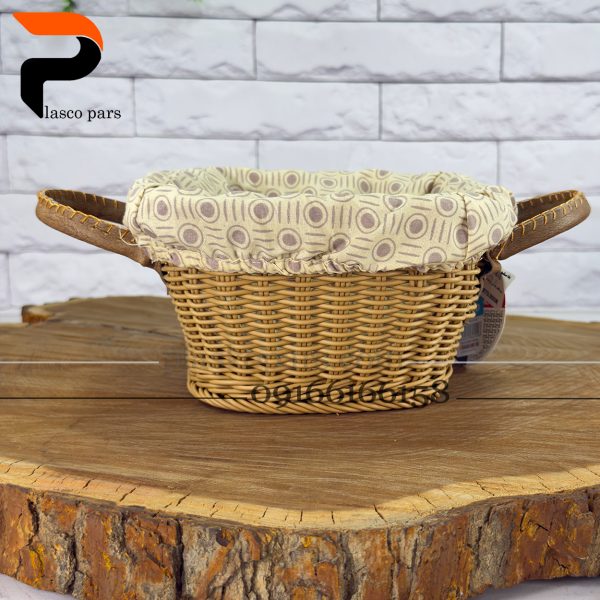 سبد بافت چاواش پارچه دار 3 زیبا