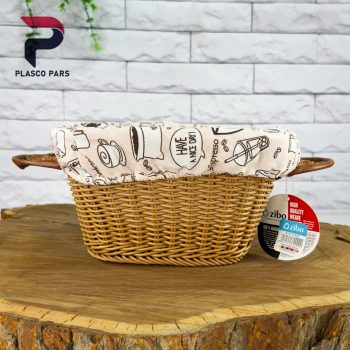 سبد بافت چاواش پارچه دار 2زیبا