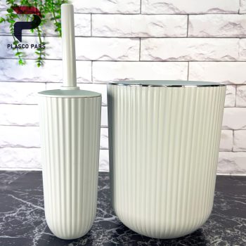 ست سرویس بهداشتی بادبزنی  گرد زبرا همارا - Image 2