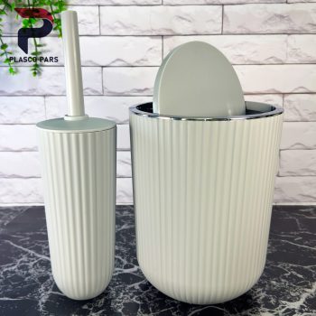 ست سرویس بهداشتی بادبزنی  گرد زبرا همارا - Image 3