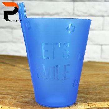 لیوان نی دار چاپدار اسپرت لیمون - Image 2