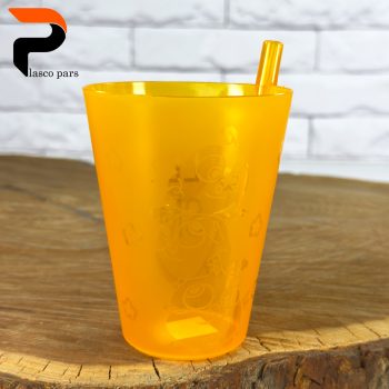 لیوان نی دار چاپدار اسپرت لیمون - Image 7