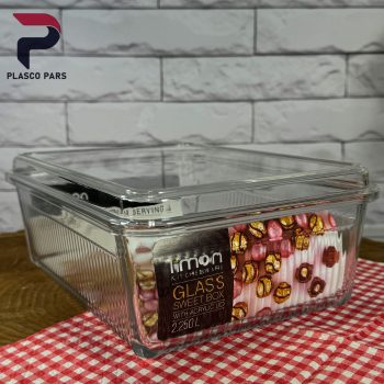 شکلات خوری مستطیل شیشه 2.250 لیمون