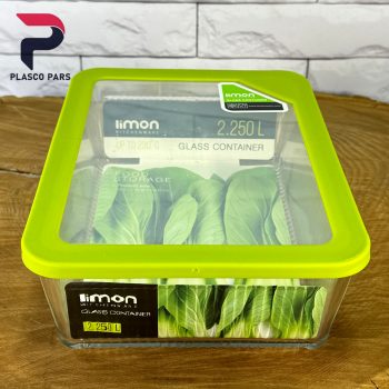 ظرف شیشه ای 2.25 شیاردار لیمون - Image 6