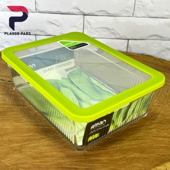 ظرف شیشه ای 2.25 شیاردار لیمون - Image 3