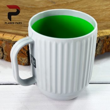 لیوان دو رنگ هاشوردار 1 زیبا - Image 5