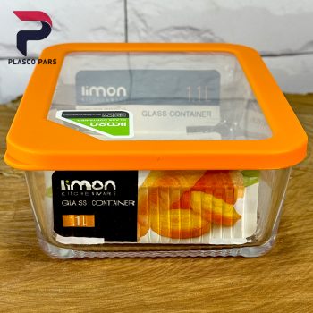 ظرف شیشه ای 1.1 شیاردار مستطیل لیمون - Image 7