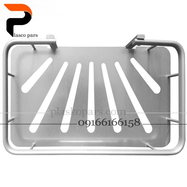 جاشامپویی مستطیل 1 طبقه سینی دار نقره ای