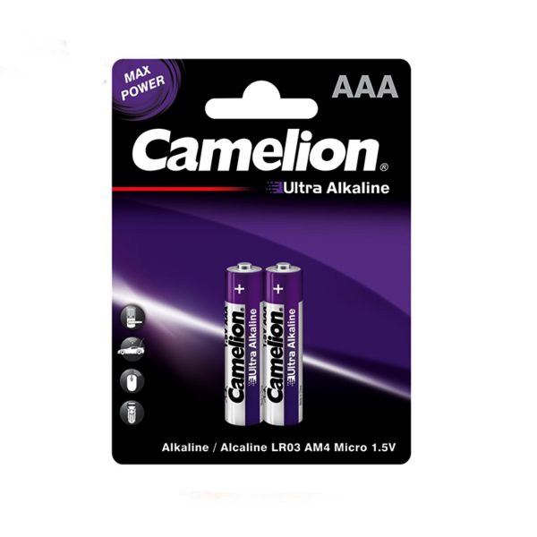 باتری نیم قلمی آلکالاین 2 عددی CAMELION