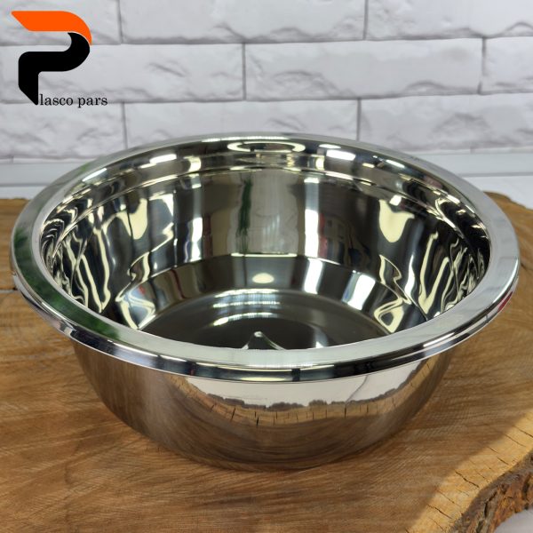 لگن استیل سایز 26 گرد