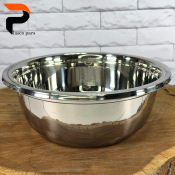 لگن استیل سایز 28 گرد