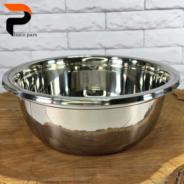 لگن استیل سایز 28 گرد