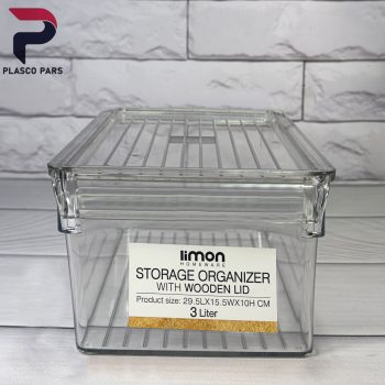 نظم دهنده3 لیتری نشکن درب دار لیمون