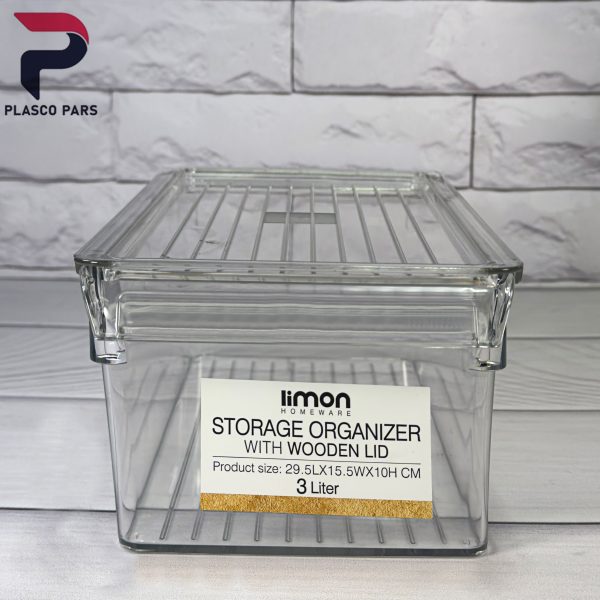 نظم دهنده3 لیتری نشکن درب دار لیمون