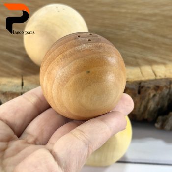 نمک پاش گرد کوچک چوبی - Image 5