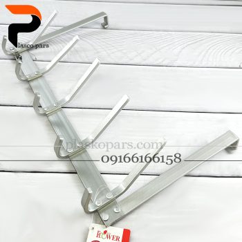 پشت دری 10 شاخ آلومینیوم نقره ای A634