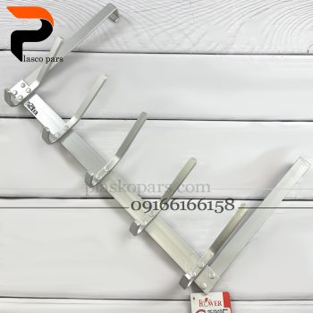 پشت دری 10 شاخ آلومینیوم نقره ای A634 - Image 2