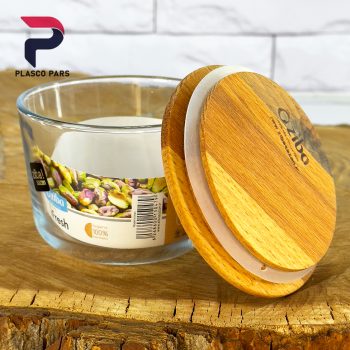 کاسه رولت 2 درب چوبی زیبا - Image 3