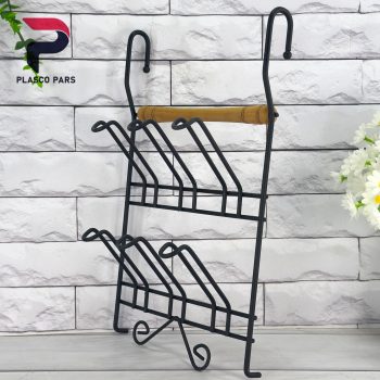 جا لیوان آویز فلزی دسته چوبی صبا لیمیتاک - Image 5