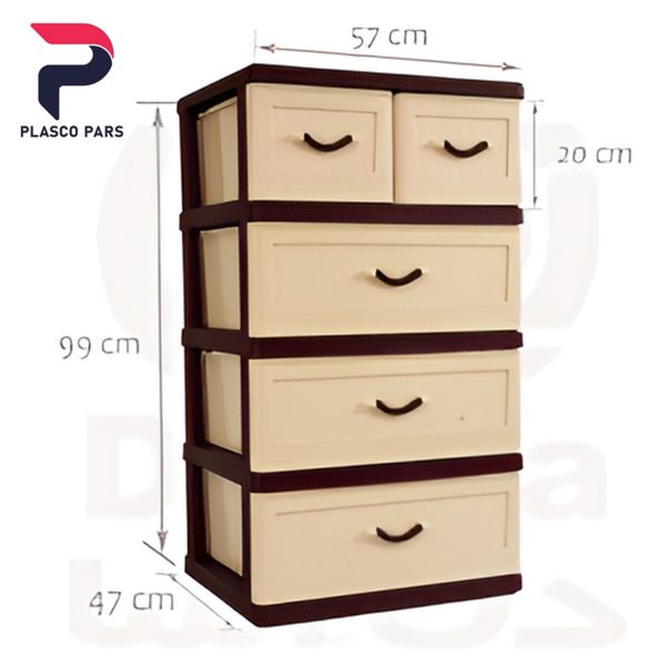 دراور D117-U4 دلاسا قهوه ای