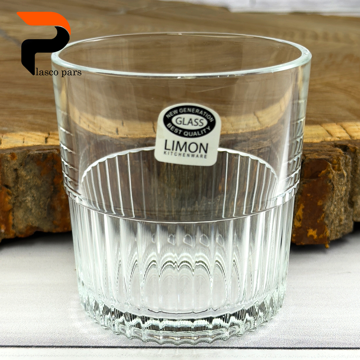 لیوان شیشه ای 315 میل لیمون