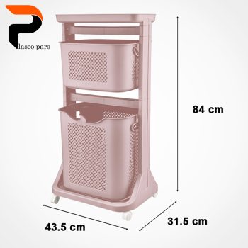 سبدرخت دو طبقه چندمنظوره طرح بافت لیمون - Image 3