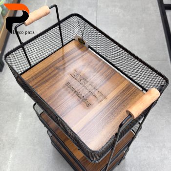 جاپیازی 3 طبقه مستطیل کف چوبی مرولین - Image 9