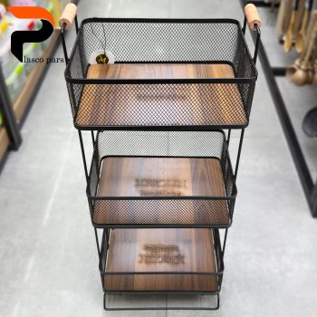 جاپیازی 3 طبقه مستطیل کف چوبی مرولین - Image 8