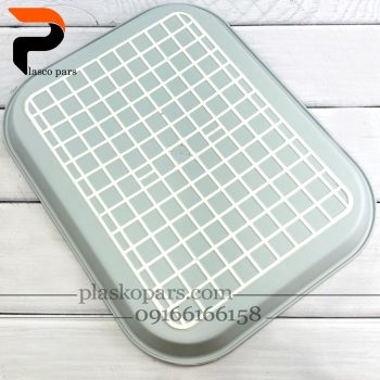 سینی تخت لیزری بزرگ 2372 رزگلد - Image 4